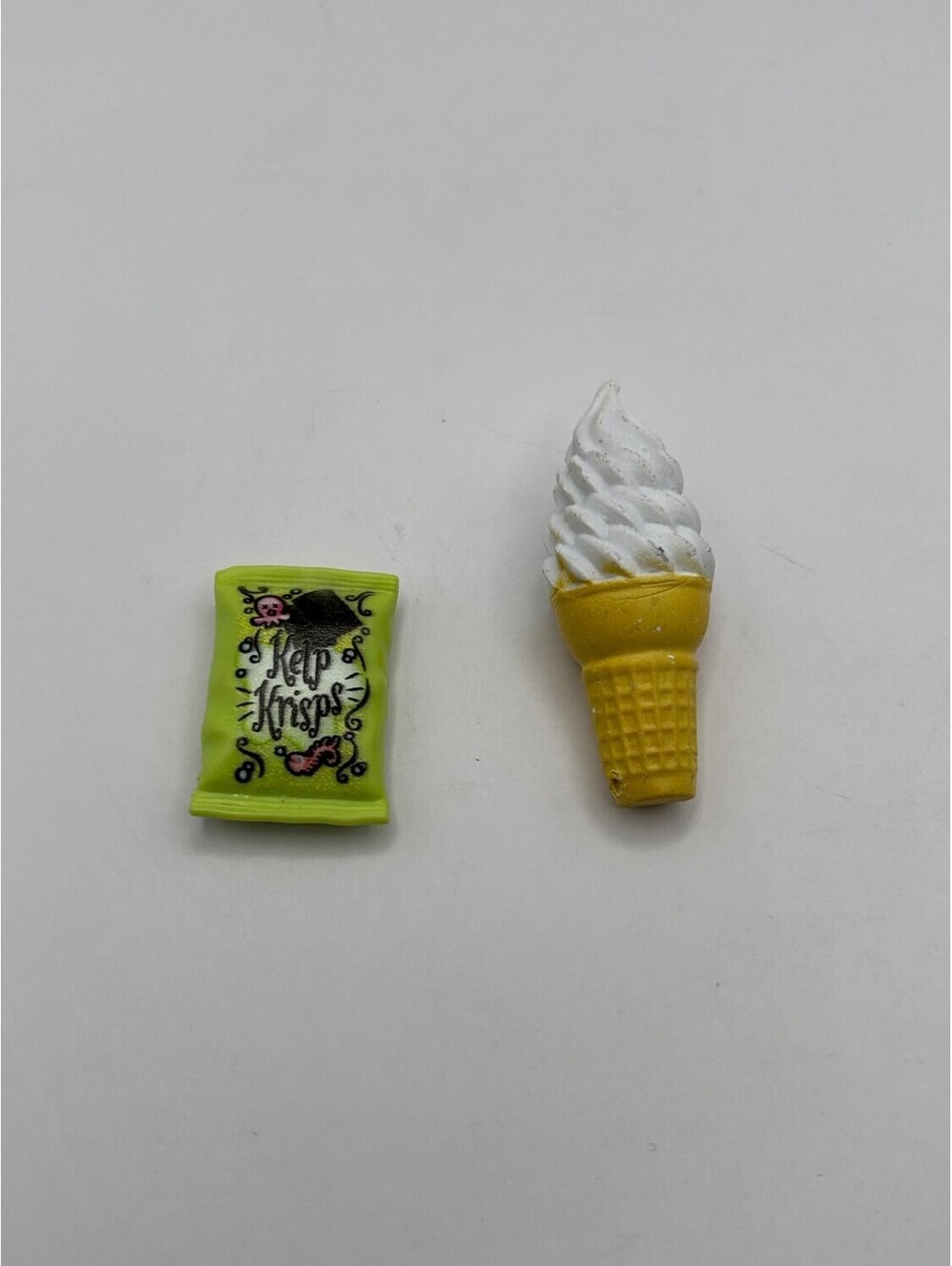 Monster High Kelp Krisps Chip Bag Doll Food Snack & Soft Serve Ice Cream Cone
